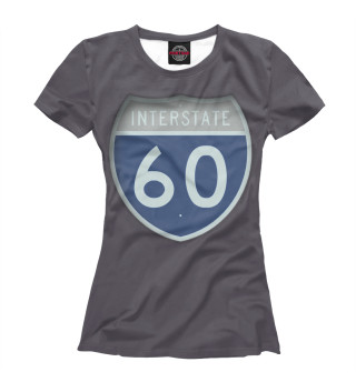 Женская футболка Трасса 60