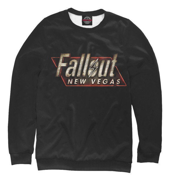 Свитшот для мальчиков с изображением Fallout New Vegas цвета Белый