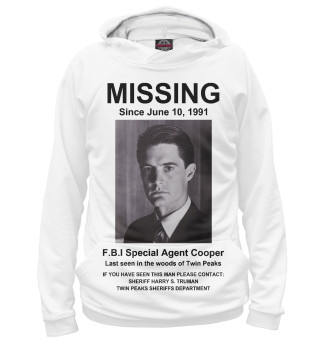 Худи для мальчика Agent Cooper Missing