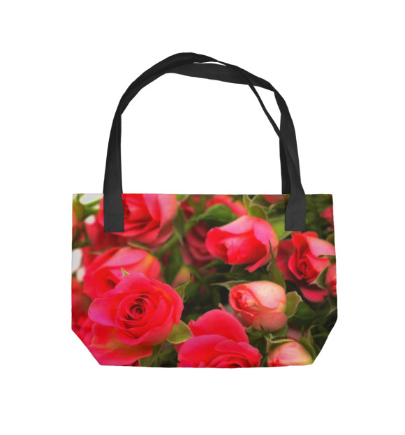 Пляжная сумка с изображением Розы цвета 