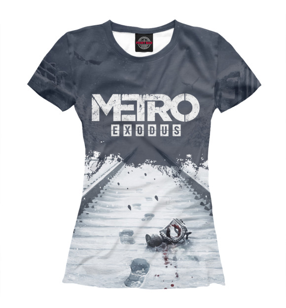 Женская футболка с изображением Metro: Exodus цвета Белый