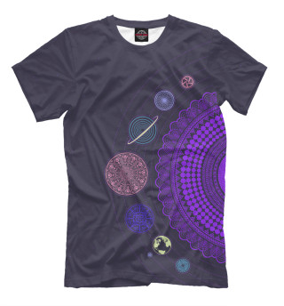 Мужская футболка Солнечная система