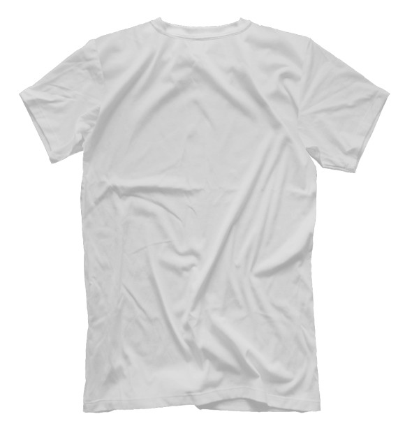 Мужская футболка с изображением Акита ину цвета Белый