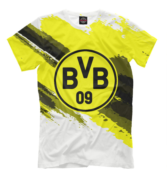 Мужская футболка с изображением Borussia цвета Молочно-белый