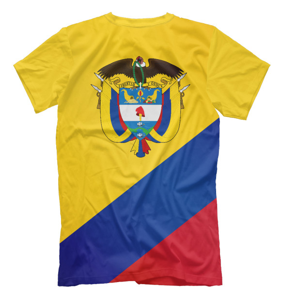 Мужская футболка с изображением Колумбия цвета Белый