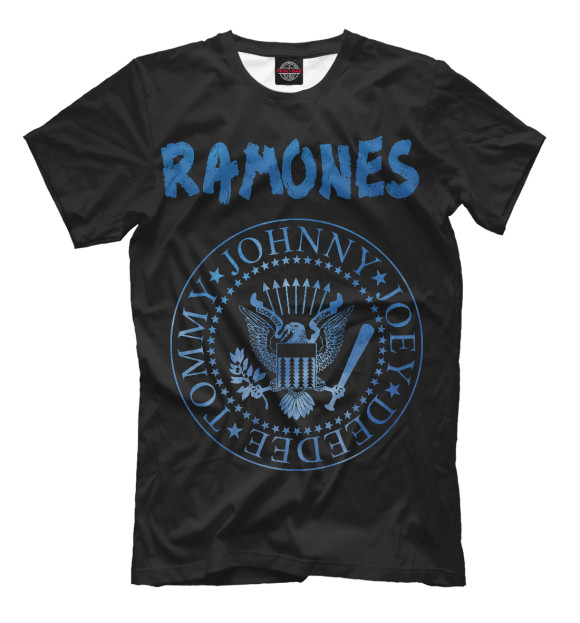 Футболка для мальчиков с изображением Ramones цвета Черный