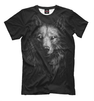 Мужская футболка Dark wolf