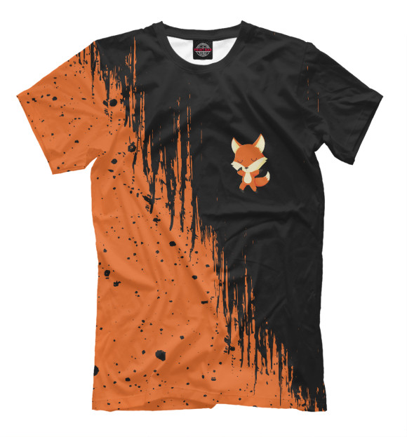 Мужская футболка с изображением Лисичка / Foxy цвета Белый
