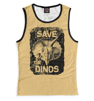 Майка для девочки Save the dinos