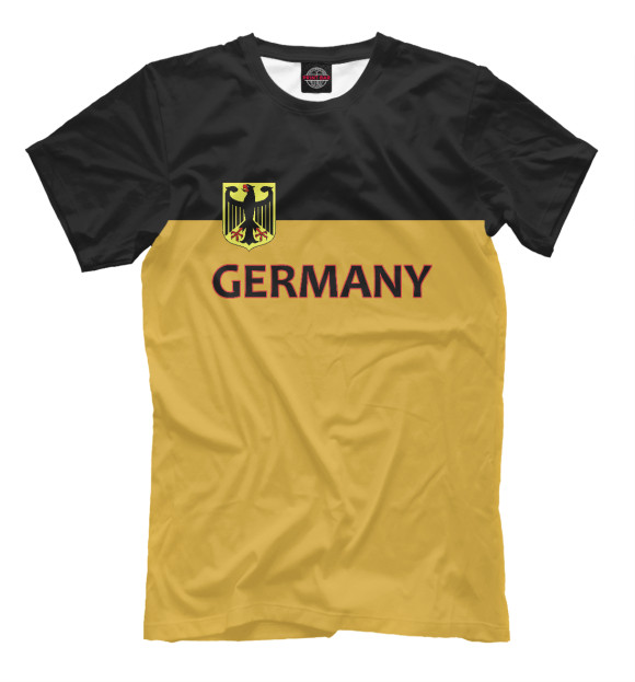 Мужская футболка с изображением Сборная Германии цвета Белый