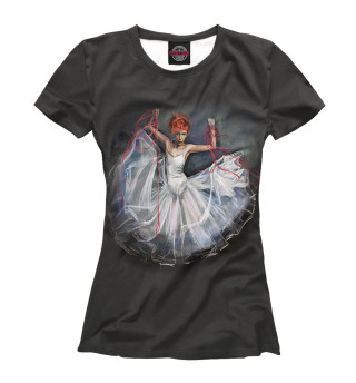 Женская футболка Балерина