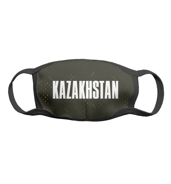 Маска тканевая с изображением Kazakhstan / Казахстан цвета Белый