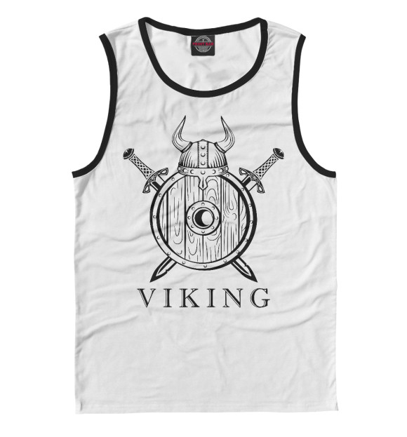 Майка для мальчика с изображением Viking цвета Белый