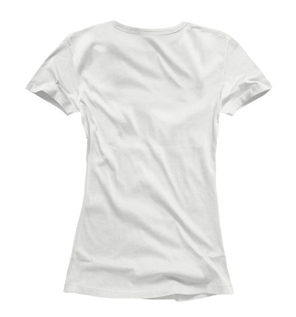 Женская футболка с изображением Модный парень цвета Белый