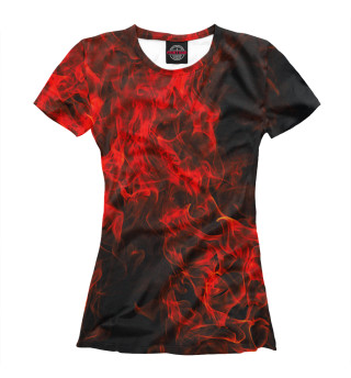 Женская футболка В огне