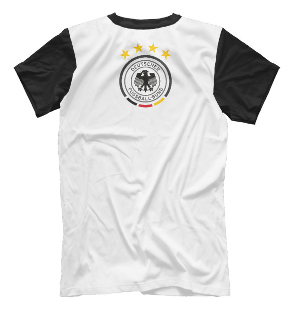 Мужская футболка с изображением Германия цвета Белый