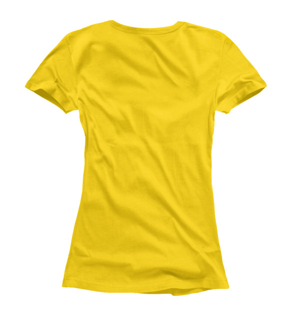 Женская футболка с изображением Думай как протон, будь всегда позитивным цвета Белый