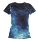 Женская футболка Кот в космосе