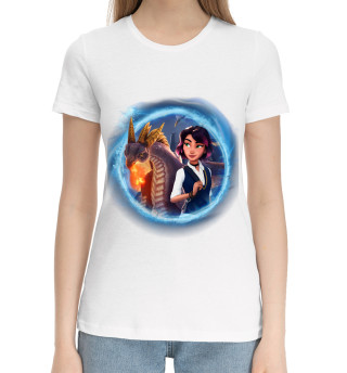 Женская хлопковая футболка Академия сверхъестественного