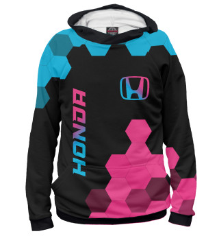 Худи для девочки Honda Neon Gradient (соты)