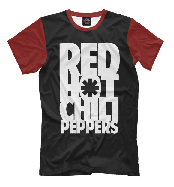 Мужская футболка с изображением Red Hot Chili Peppers цвета Белый
