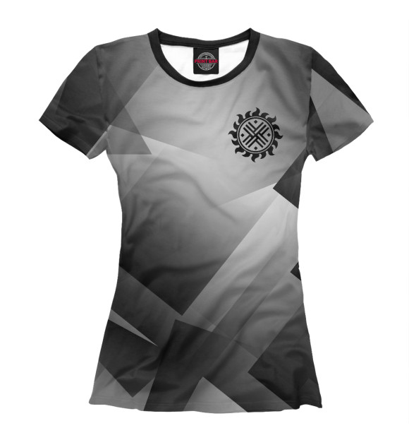 Женская футболка с изображением Коловрат - Урбан камуфляж цвета Белый