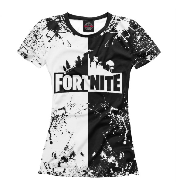 Женская футболка с изображением Fortnite цвета Белый