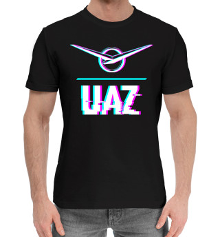 Хлопковая футболка для мальчиков Значок UAZ Glitch