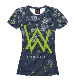 Женская футболка Алан Уокер - Зимний