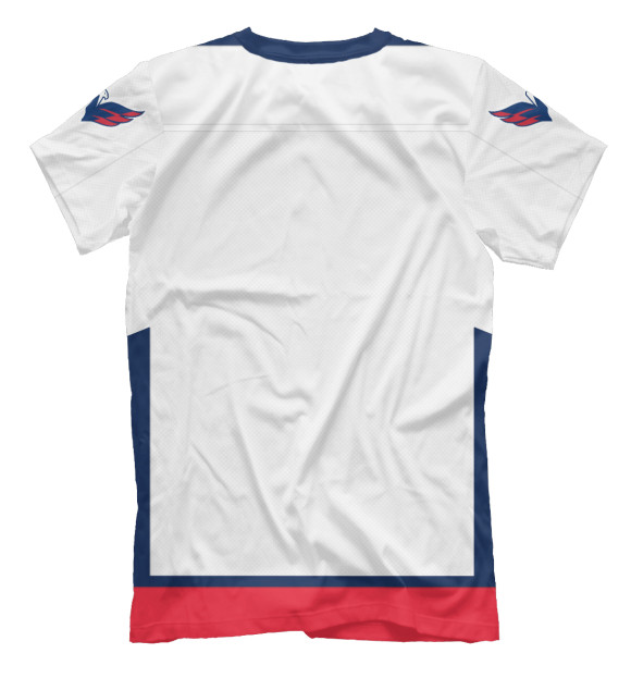 Мужская футболка с изображением Washington Capitals Форма Гостевая 2018 цвета Белый
