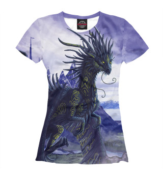 Женская футболка Дракон