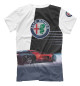 Мужская футболка Alfa Romeo sketch