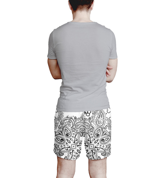 Мужские шорты с изображением Паттерны цвета Белый