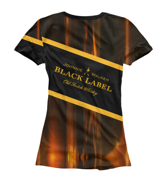 Женская футболка с изображением Black Label безалкогольный цвета Белый