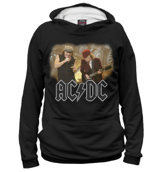 Худи для девочки AC/DC - Ангус Янг и Брайан Джонсон