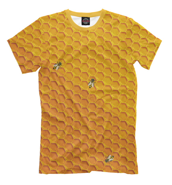 Мужская футболка с изображением Для пчеловода цвета Белый