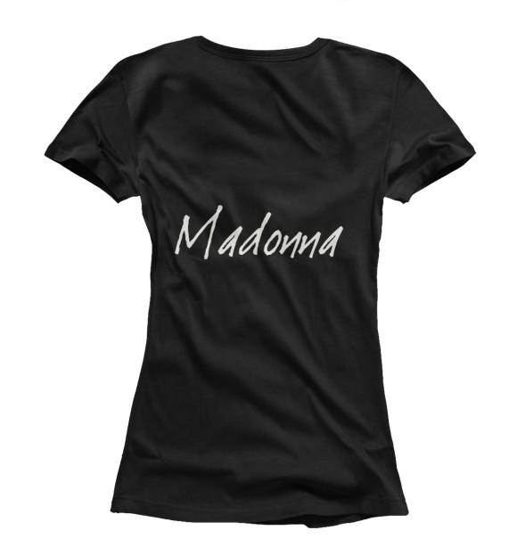 Женская футболка с изображением Мадонна цвета Белый