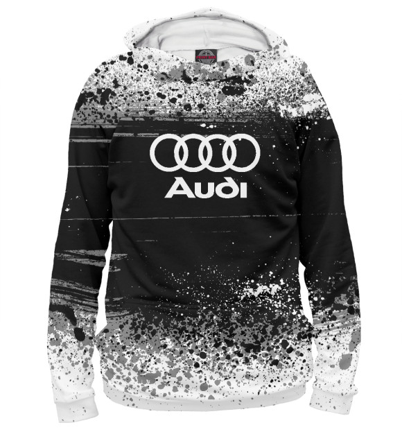 Худи для мальчика с изображением Audi sport цвета Белый