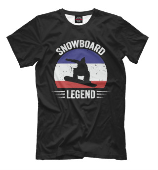 Мужская футболка Легенда Сноуборда