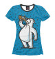 Женская футболка Пивной медведь