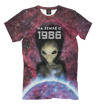 Мужская футболка На Земле с 1986