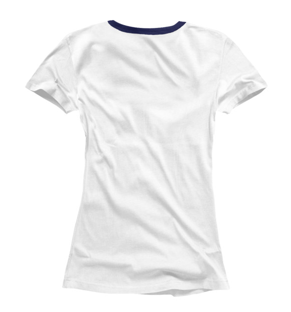 Женская футболка с изображением Баскетбол цвета Белый