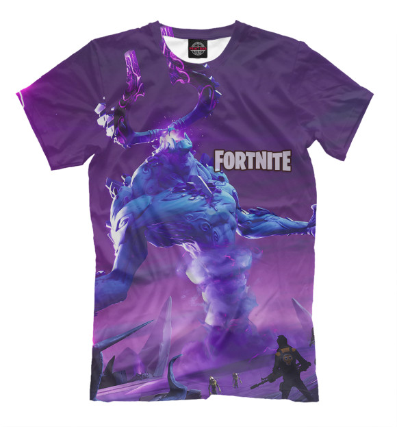 Мужская футболка с изображением FORTNITE цвета Фиолетовый
