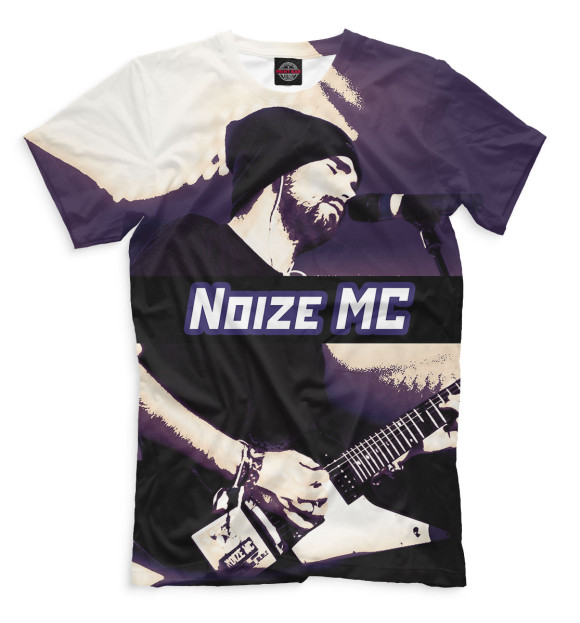 Мужская футболка с изображением Noize MC цвета Черный