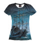 Женская футболка Пиратский корабль