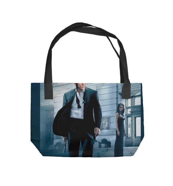 Пляжная сумка с изображением Джеймс Бонд цвета 