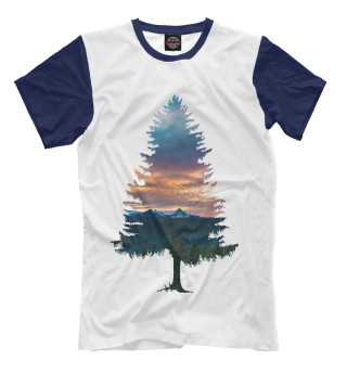 Мужская футболка Дерево