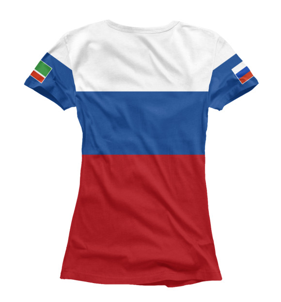 Футболка для девочек с изображением Akhmat Russia цвета Белый
