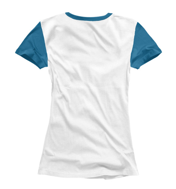Женская футболка с изображением Танец цвета Белый