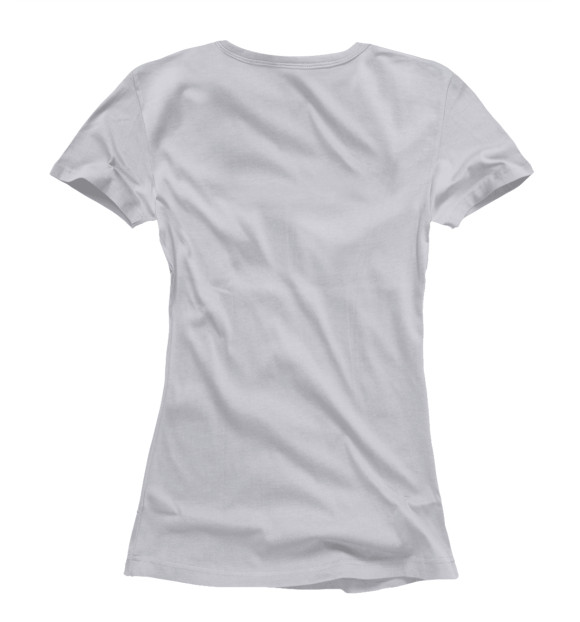 Женская футболка с изображением Ежик цвета Белый